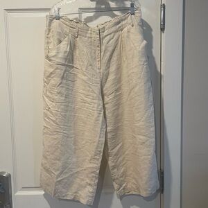 Ruby Rd. Women's Tan linen pants size 16